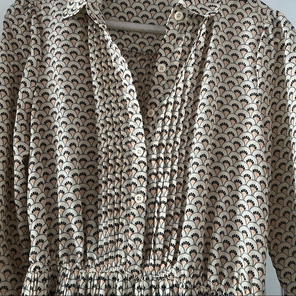 scallop geometric print dress - Picture 9 of 10